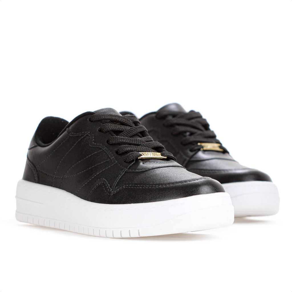 Tênis Vizzano Flatform Preto e Branco - Feminino · foto 2