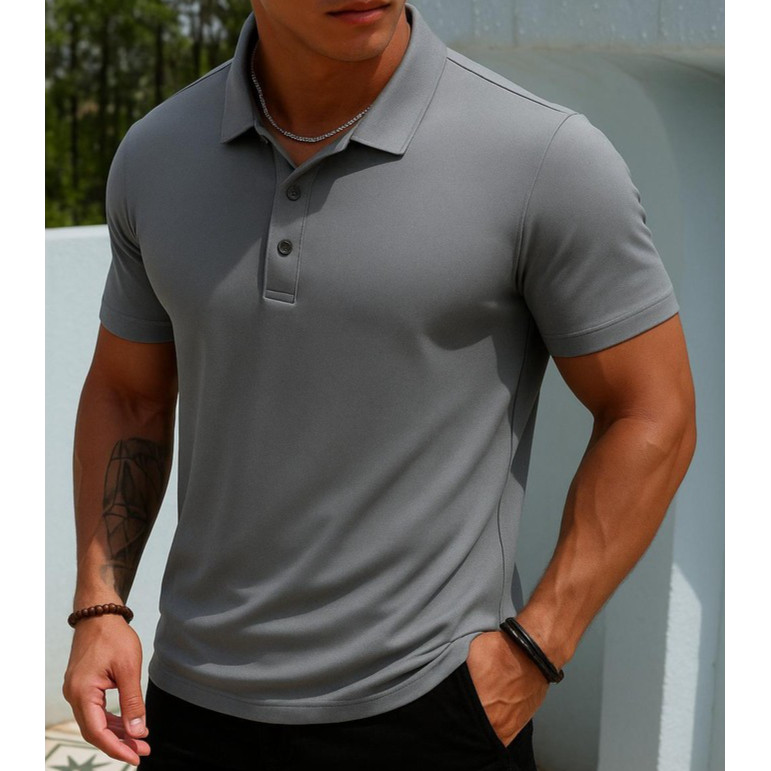 Camisa Polo Premium de Poliamida Masculina Importada Confortovel. em Oferta na Shopee