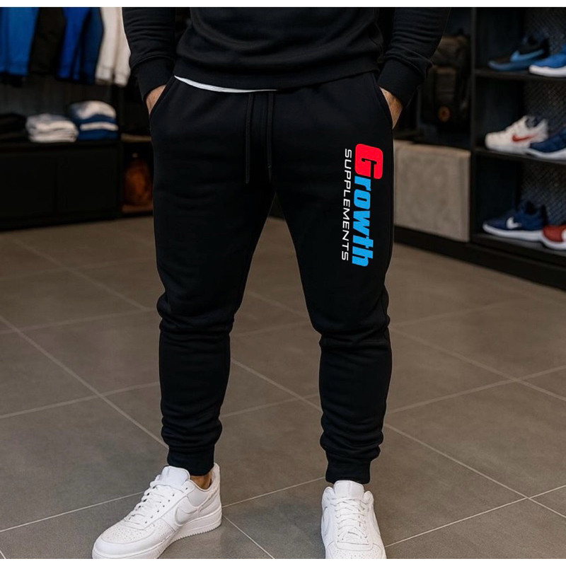 CALÇA MOLETOM ADULTO UNISSEX ESTILO JOGGER FORRADA 100% ALGODÃO ESPORTIVA TREINO CORRIDA ACADEMIA