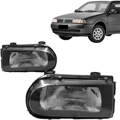 Farol Gol Parati Saveiro G2 95 96 97 98 99 Modelo Cibie Máscara Negra