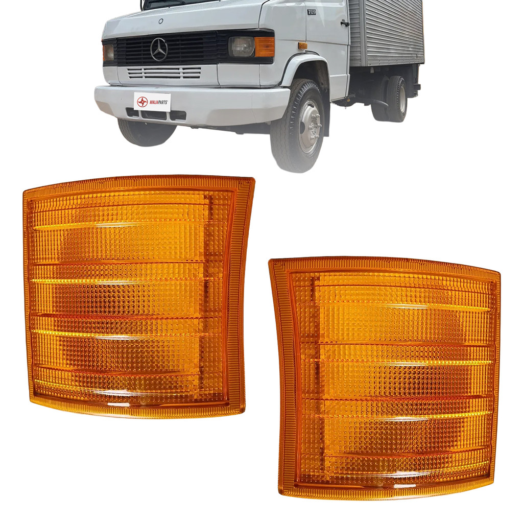 Lanterna Dianteira Pisca Seta Mb Caminhão Mercedes 708 709 710 912 Lado Direito ou Esquerdo Amarelo em Oferta na Shopee