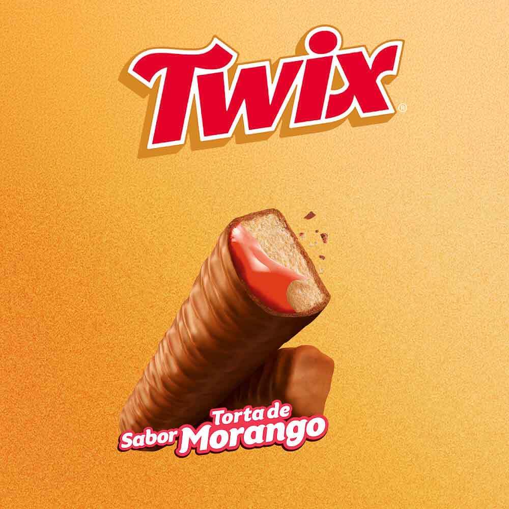 Detalhes do Chocolate Twix Torta de Morango 40g