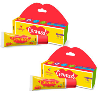 Kit 2 Hidratante Labial Carmed Sabor Cereja 10g em Oferta na Shopee