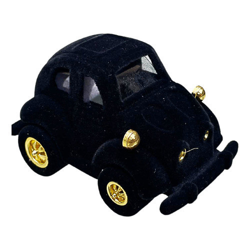 Caixinha Estojo Anel Aliança Brinco Fusca Carro Caixinha Veludo