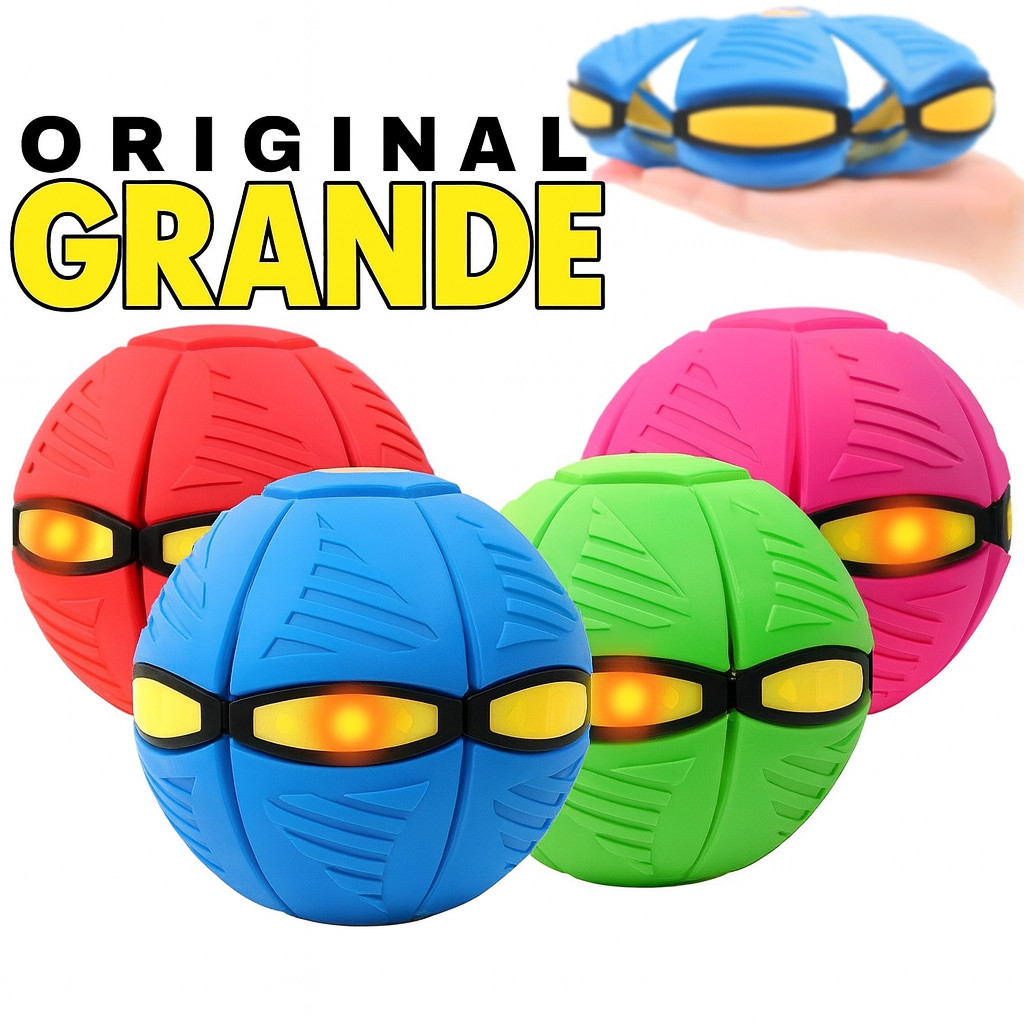 BOLA MÁGICA VOADORA MALUCA TAMANHO GRANDE ORIGINAL COM LED DISCO VOADOR BRINQUEDO MENINO FUTURISTA