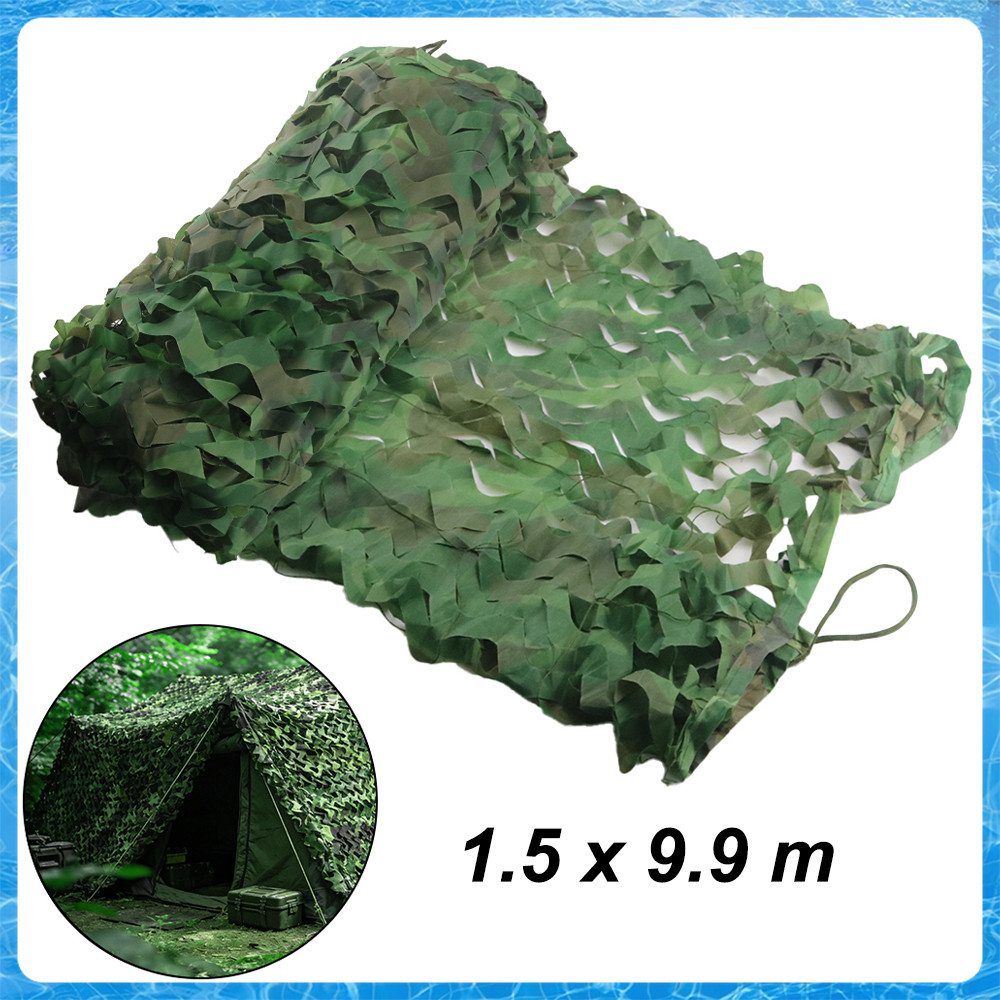 Rede camuflada grande rolo de rede de camuflagem,para caça capa de carro surpresa decoração de festa(selva,1,5 x 9,9 m)