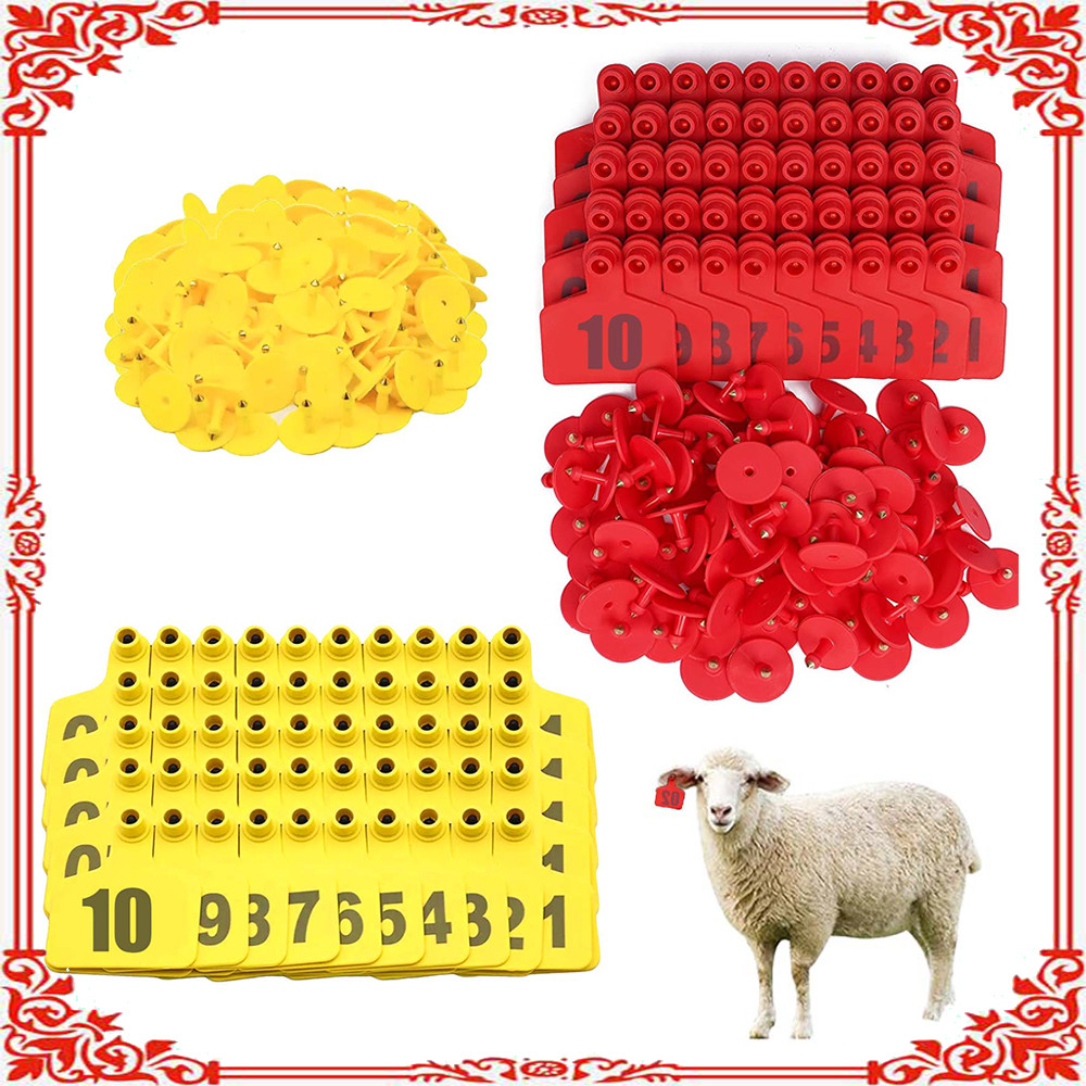 50 brincos para animais Brincos para gado Brincos de identificação animal Brincos de classificação animal