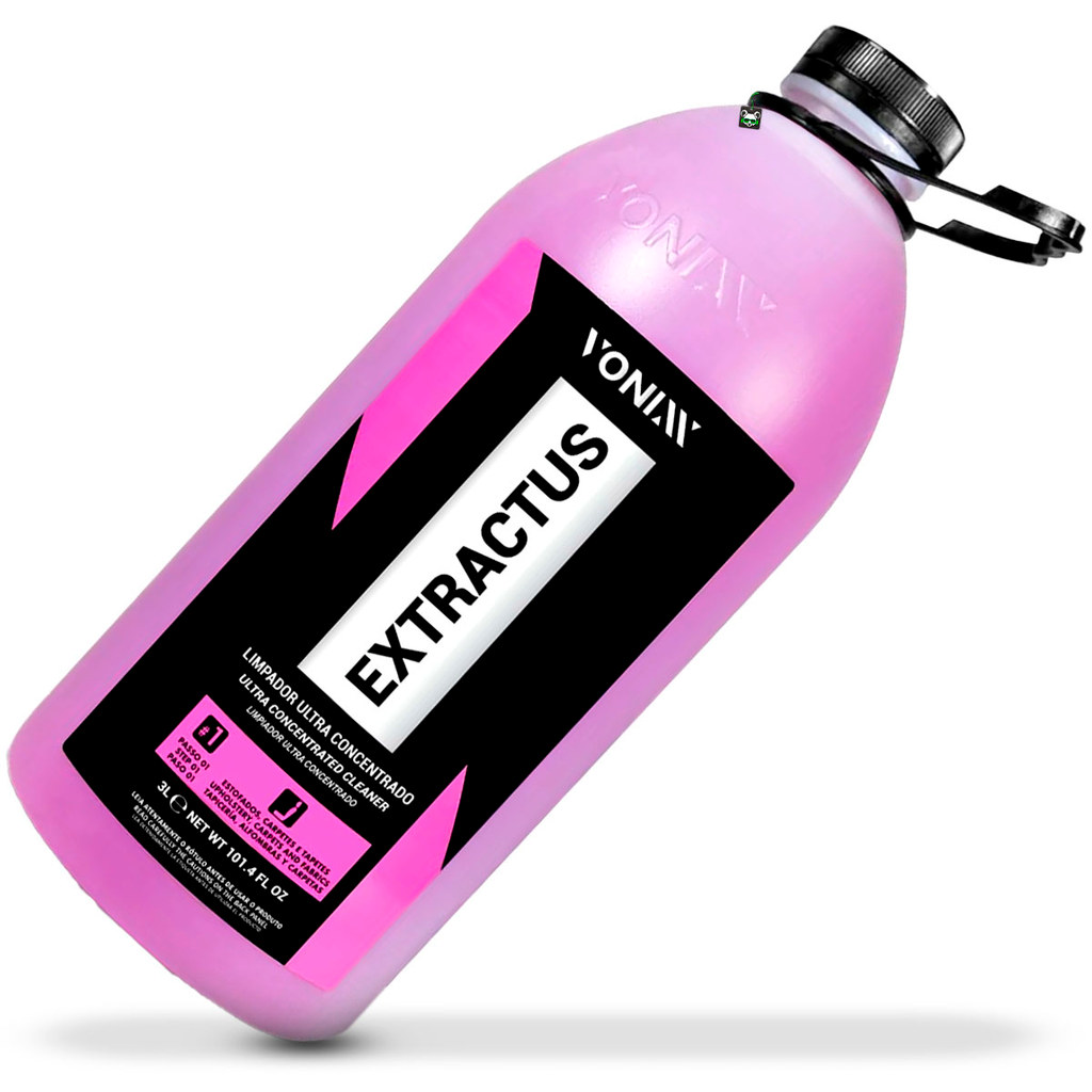 Limpador Ultra Concentrado Extractus 3L Estofado Banco Carpete Sofá Tecido Colchão Vonixx