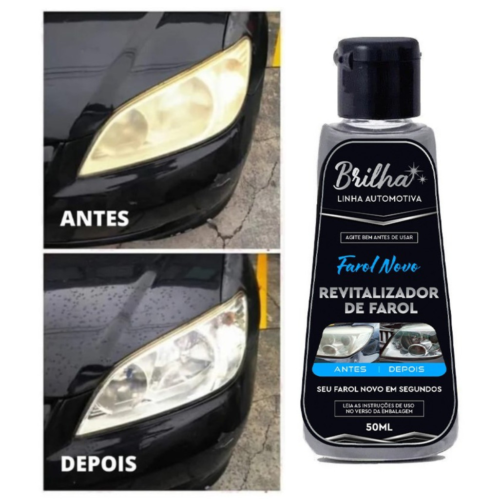 Revitalizador de Farol - Mágico - Retira o Amarelado do Farol em Oferta na Shopee