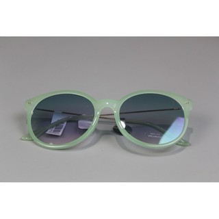 Americano único Cross-Border feminino Retro grande quadro redondo óculos de sol óculos de sol hortelã verde revestimento