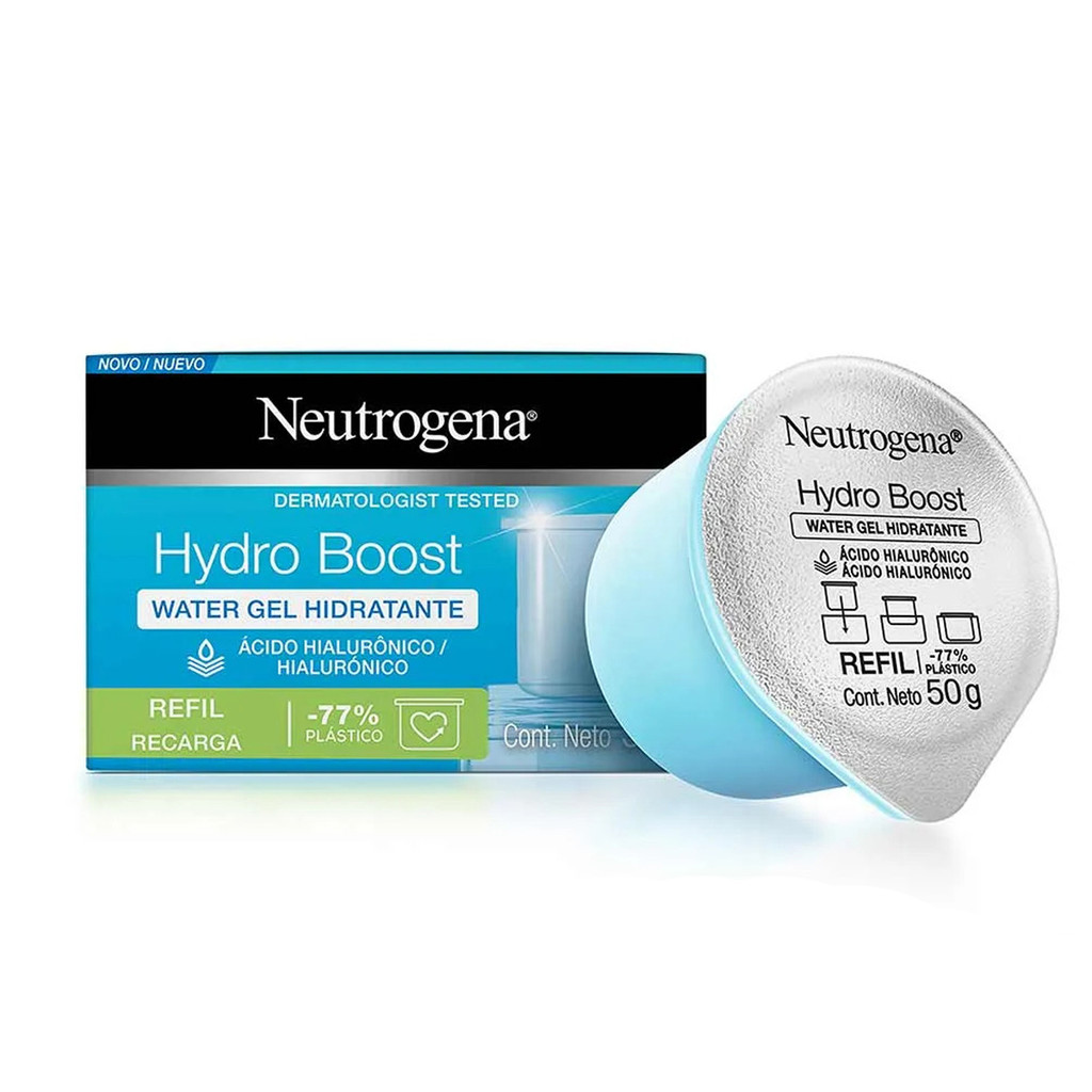 Hidratante Facial Hydro Boost Water Gel Neutrogena Refil 50g Pele Macia