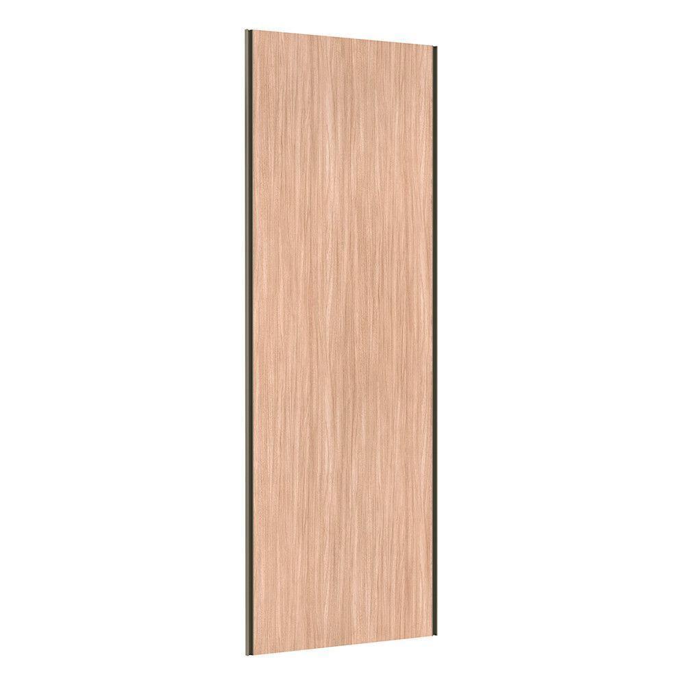 Porta De Correr Closet 80cm Inox Sem Kit Ferragem Cumaru