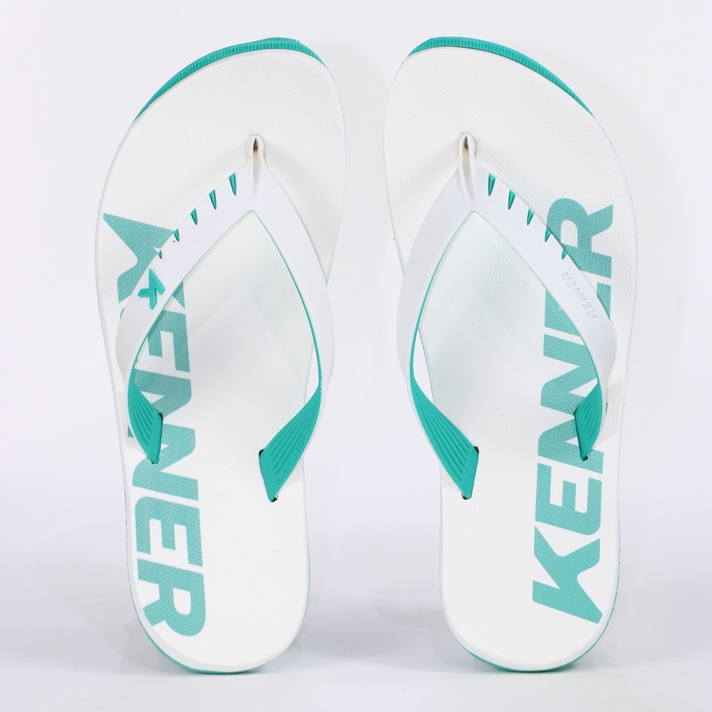 Chinelo Kenner Red Branco e Verde Água - Masculino