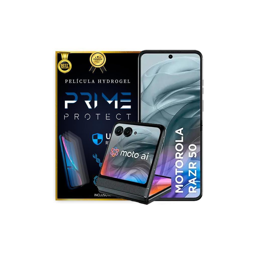 Película Hidrogel Frente E Verso Para Motorola Moto Razr 50