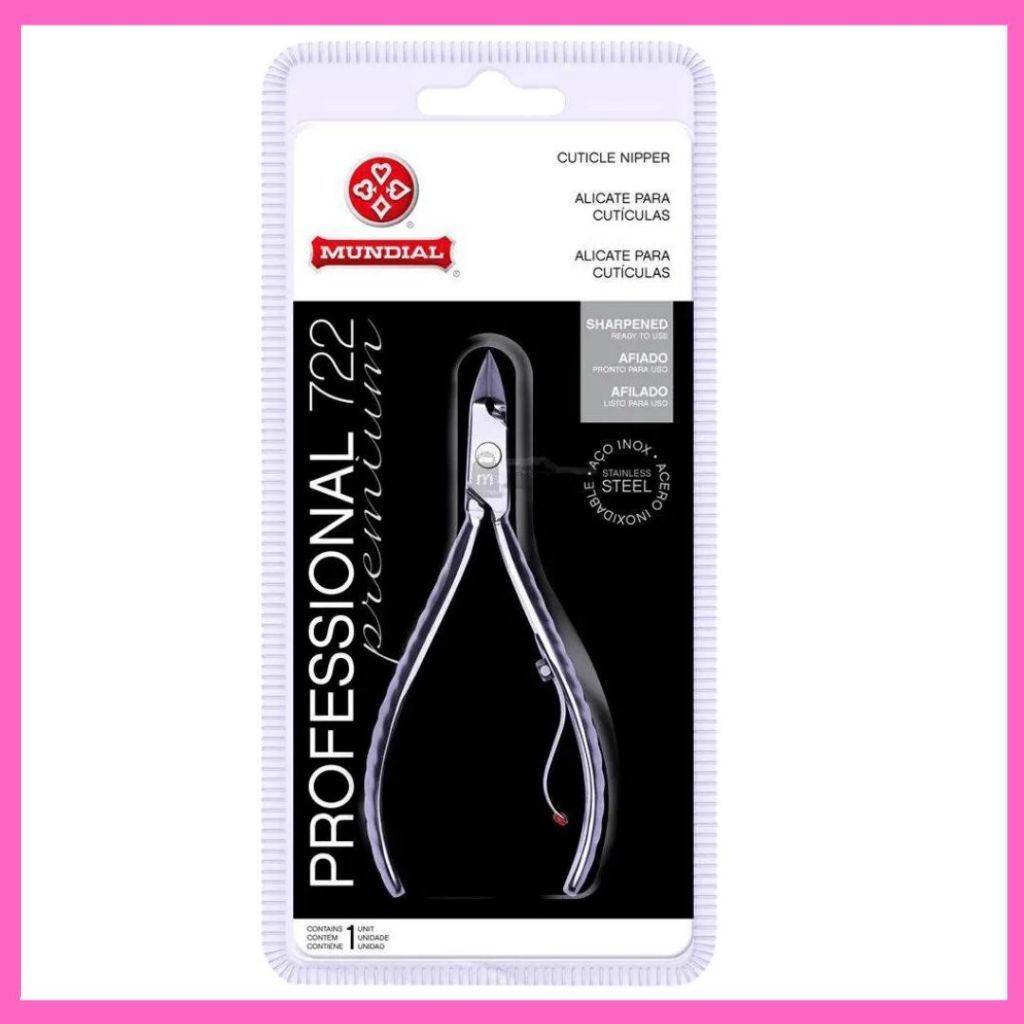 Alicate 722 Professional Premium para Unhas e Cuticulas - Mundial