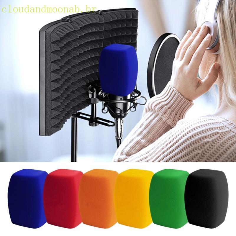 Protetores Microfones Espuma Para Acústico Quadrilátero CLO, Otimizando A Clareza Vocal E Controle