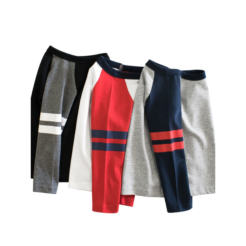 27 crianças marca na moda roupas infantis puro algodão manga comprida camiseta primavera roupas meninos crianças camisa 