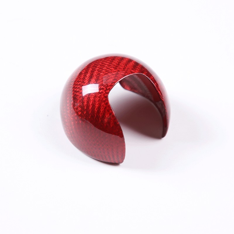 Shenzhen Ouchuang Adequado para 14-20 Audi A3/S3 Capa de cabeça de engrenagem importada Fibra de carbono Real Vermelho d