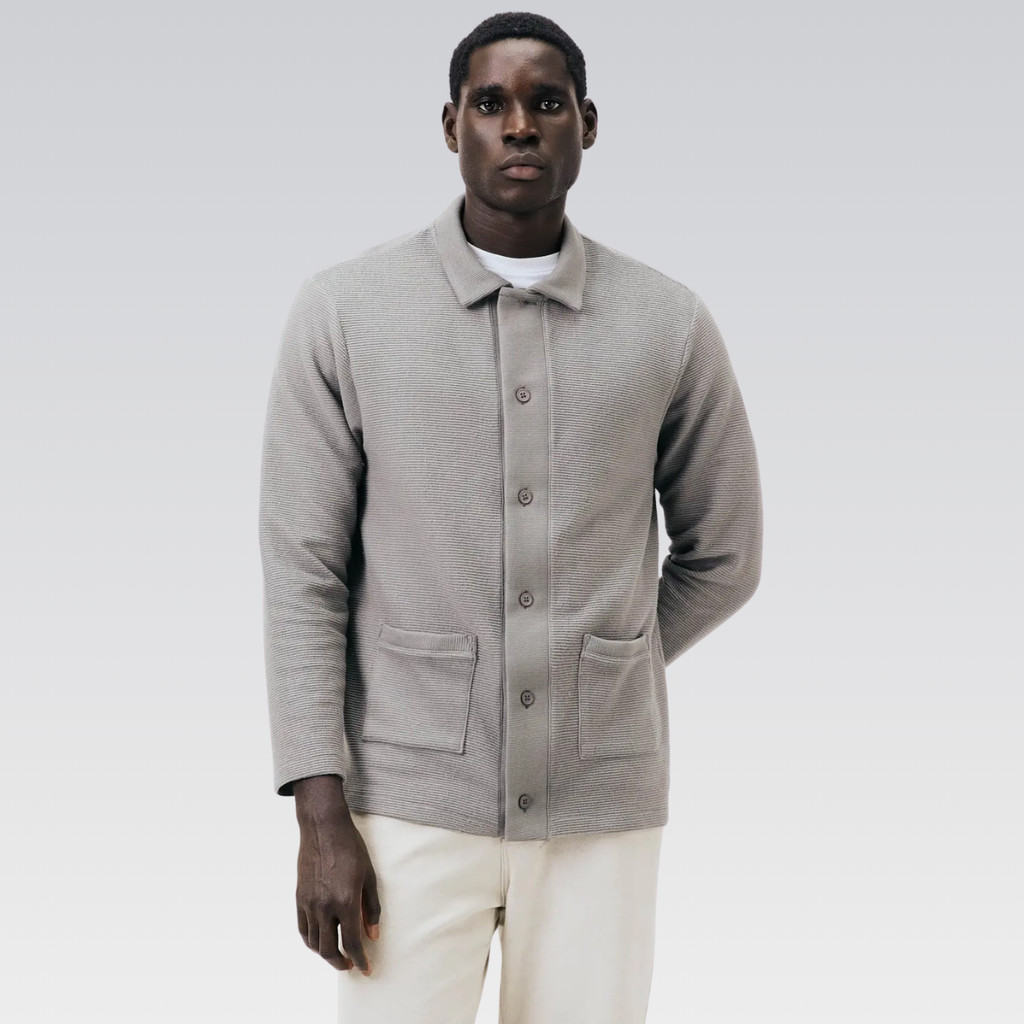 Cardigan Masculino Hering Interlock Comfort Gola Botões