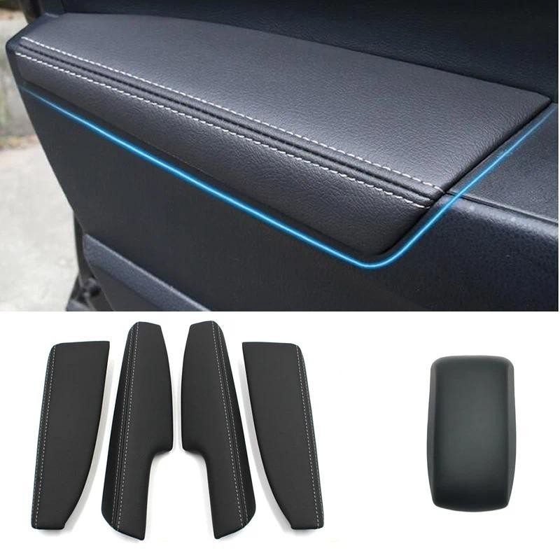 Capa De Couro Para Descanso De Braço Central , Apoio Porta , toyota corolla 2014-2017 , Estilo De Carro