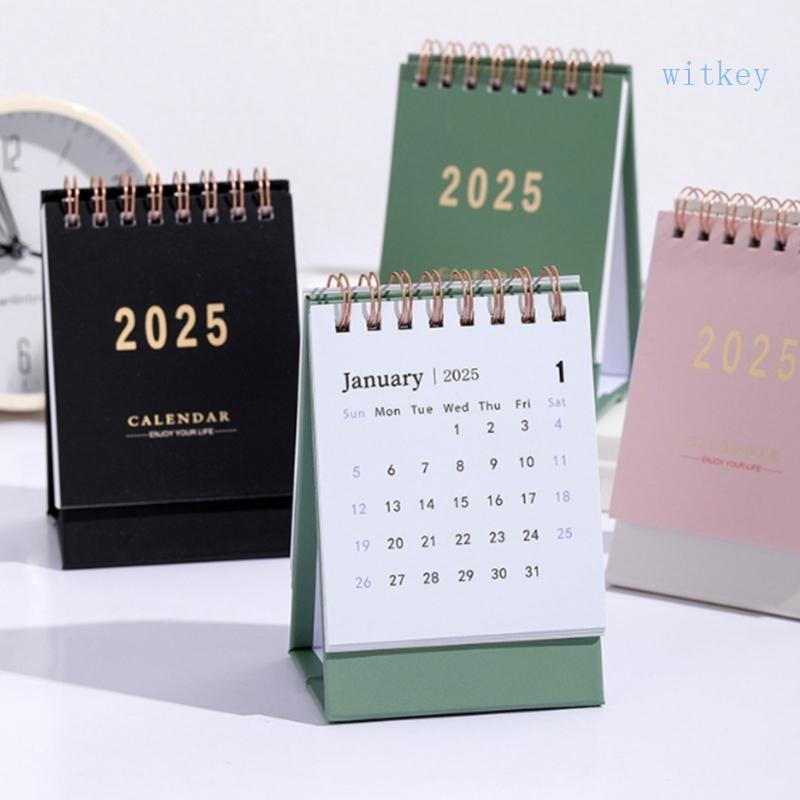 Calendário 2024-2025 18 Meses Julho 2024 A Dezembro 2025 Planejador Mesa Encadernação Bobina D