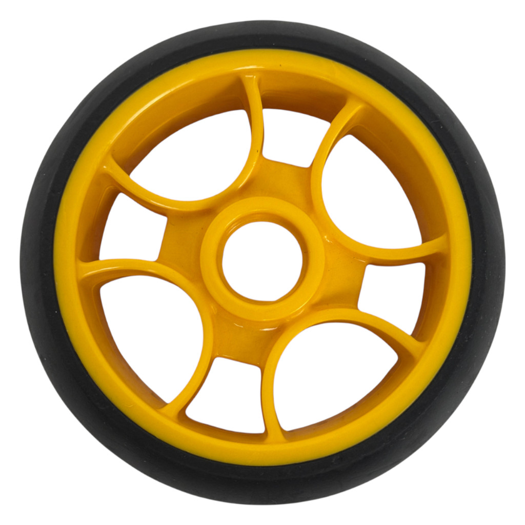 RODA TRASEIRA AMARELA COM PRETO PARA SKATENET BATMAN 3125 BANDEIRANTE