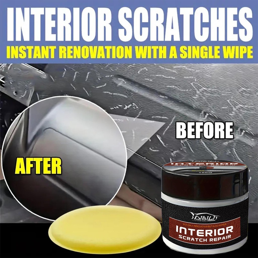 Restaurador Do Painel Interior Carro Proteção UV Kit De Reparo Risco Portátil Reparação Cera Peças Veículo aderibr