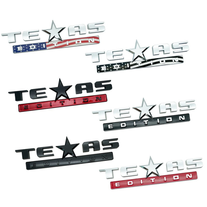 Decoração De Carro 3D ABS TEXAS EDITION Logo Auto Amortecedor Traseiro Tronco Corpo Decalques Adesivo Para Jeep Renegado