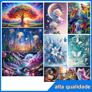 Quadrado Pintura Diamante 5D Pintura de Diamante Pintura Com Diamante A Óleo 5D DIY FullDiamond Decorativa Pintad em Oferta na Shopee