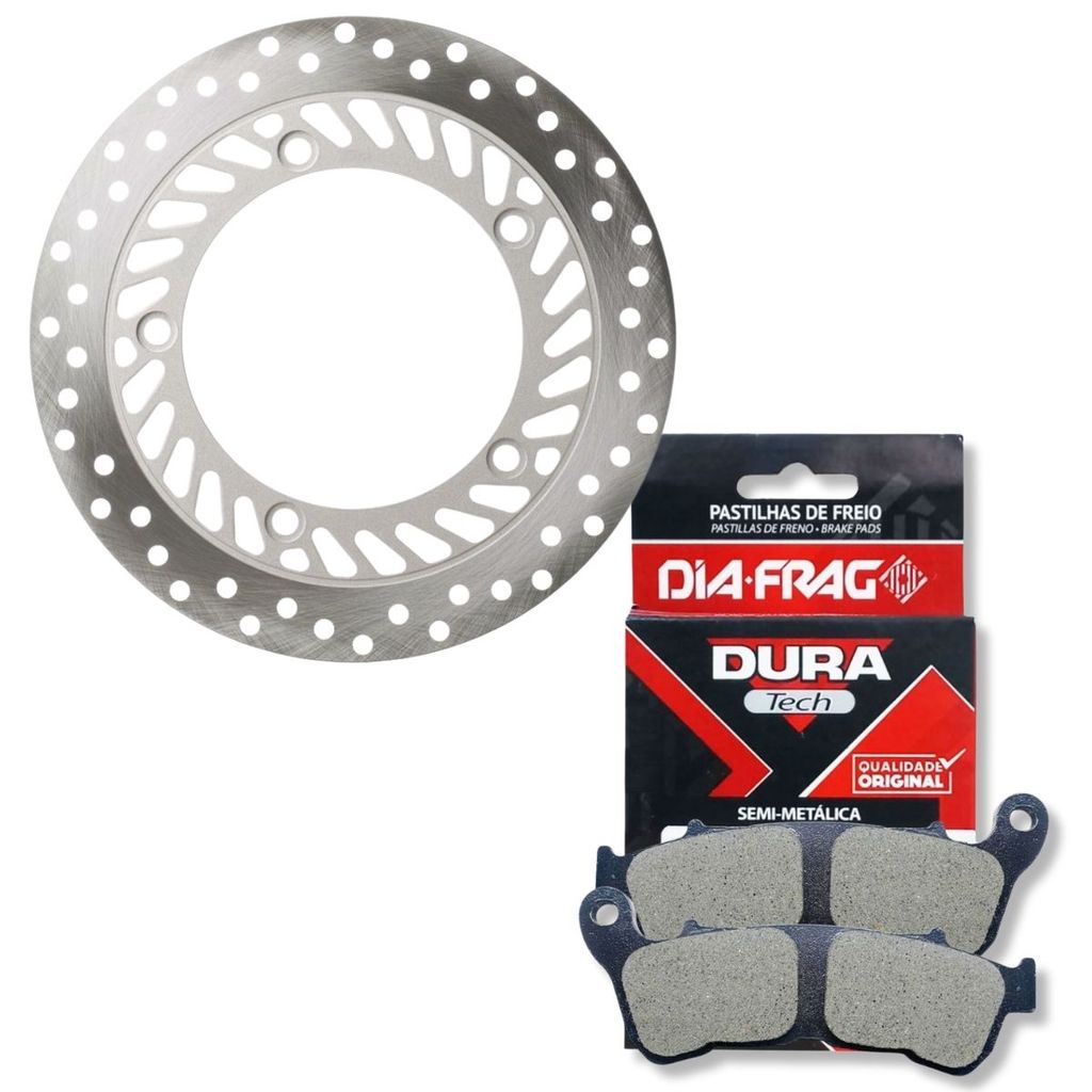Disco de Freio Dianteiro Cb 300r Abs 2009-2015 + Pastilhas Diafrag