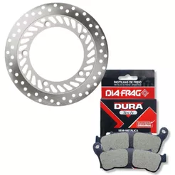 Disco de Freio Dianteiro Cb 300r Abs 2009-2015 + Pastilhas Diafrag