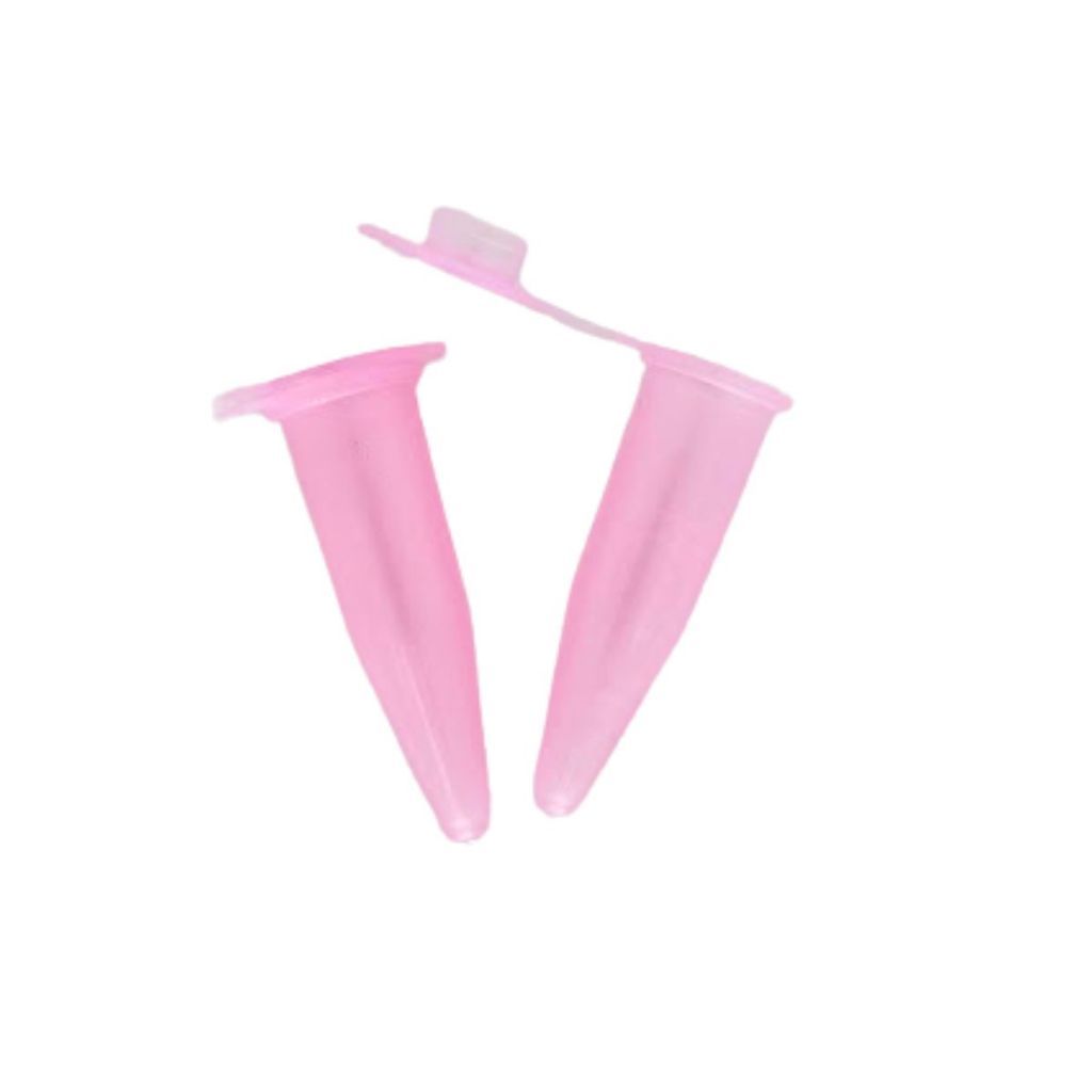 Microtubo Pino Flaconete Reduzido 0,8ml Pacote 1.000 Unidades - Rosa Bebe Promoção Capsula Capa