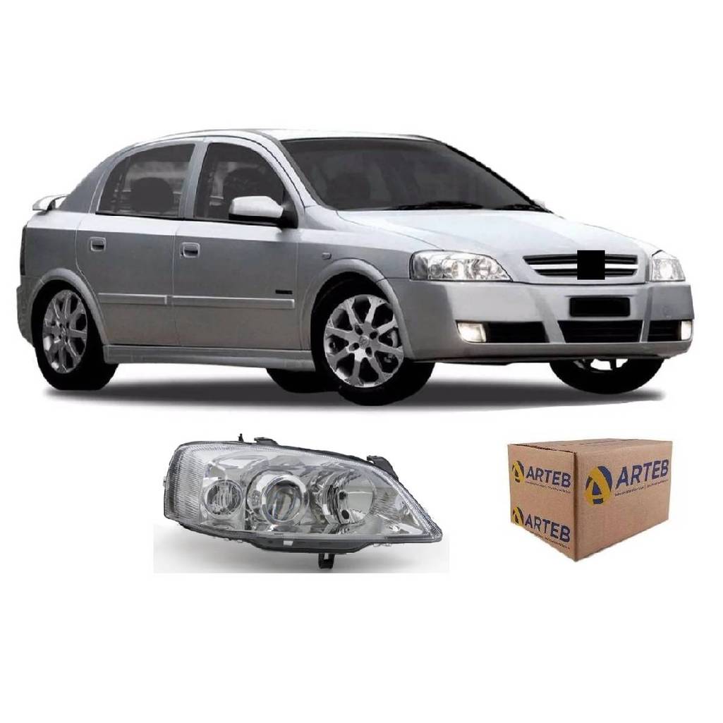 Farol Original Astra 2003 2004 2005 2006 2007 2008 2009 2010 2011 Lado Direito Arteb