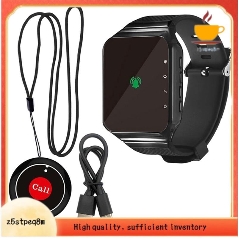 Receptor De Relógio Pager De Restaurante Com Display LED Sistema De Chamada De Garçom Sem Fio De Emergência À Prova D'ág