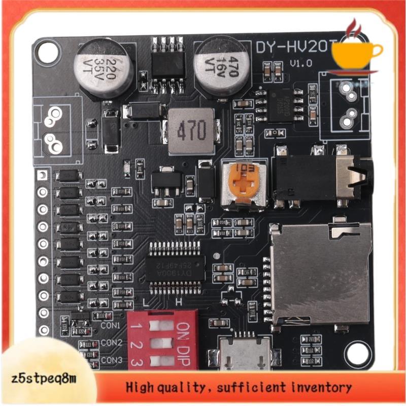 DY-HV20T Módulo De Reprodução De Voz 12V/24V Fonte De Alimentação 10W/20W Amplificador Suporte Cartão Micro-SD MP3 Music