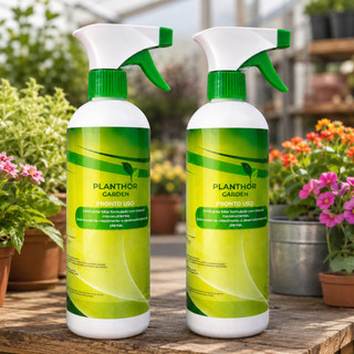 Kit 2 Adubo Fertilizante Para Plantas Liquido Foliar C/ Pulverizador Orquídeas Rosa Deserto Samabaia