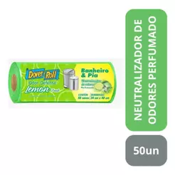 DOVER ROLL ODOR DEFENSE BANHEIRO & PIA LEMON FRESH 50 SACOS - 40X50X8L