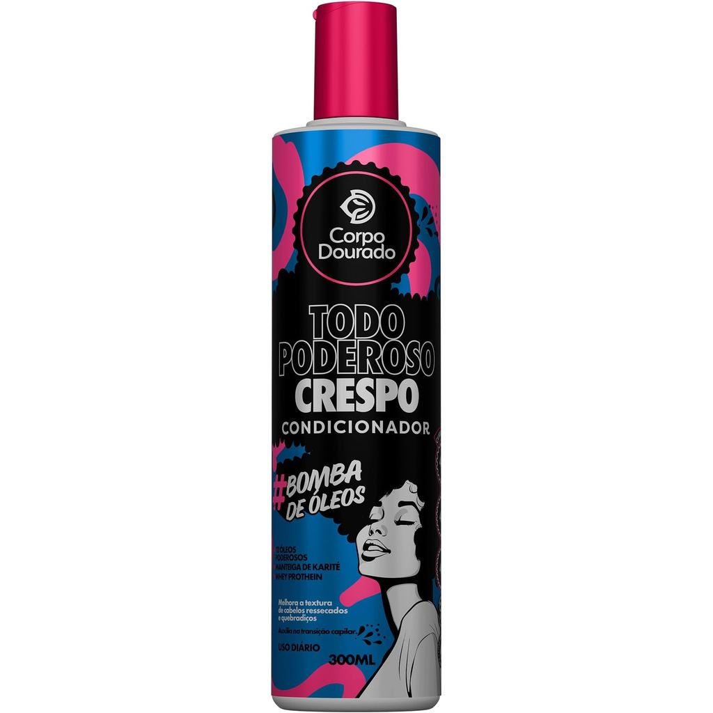 CONDICIONADOR TODO PODEROSO CRESPO COM BOMBA DE ÓLEOS 300ML