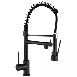 Torneira Cozinha Gourmet Monocomando Black Preto Fosco 50 Cm