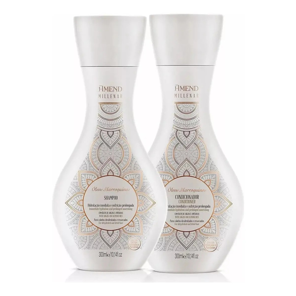 Amend Millenar Óleos Marroquinos Kit Shampoo E Condicionador 600 ml
