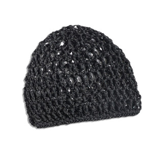 Novo estilo adulto boné de cabelo oco cabeça boné cor sólida malha boné laço de cabelo Fishnet lenço boné