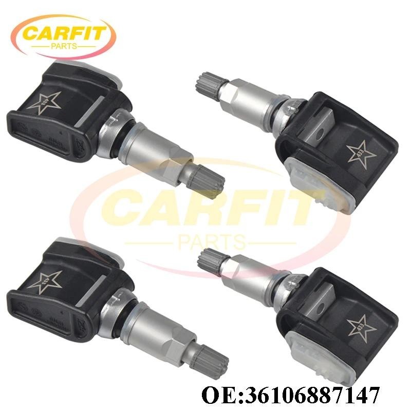4 Unidades 36106887147 A0009052102 6887140-01 Sensor De Pressão Dos Pneus TPMS Para Mercedes-Benz W177 W247 W213 BMW F40