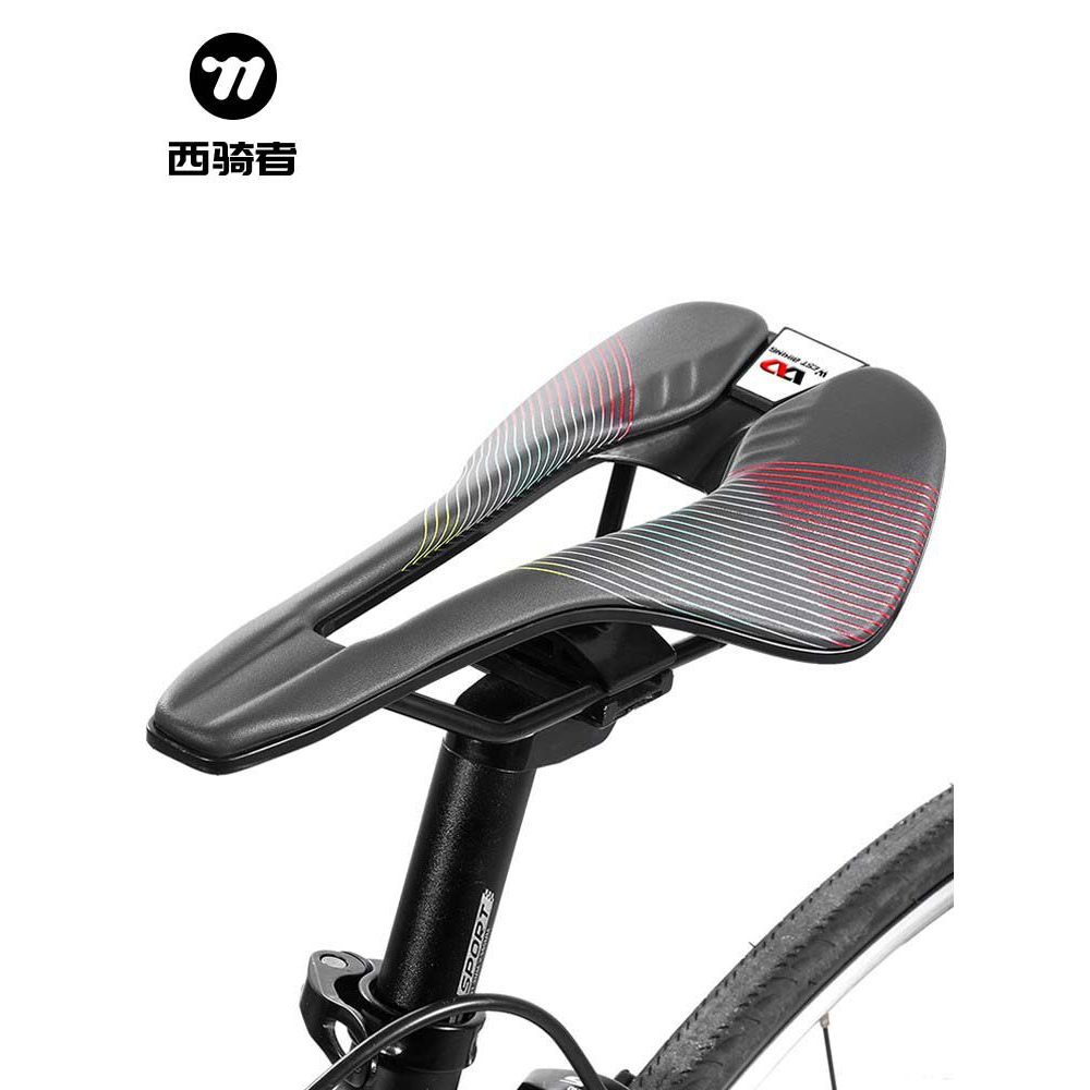Almofada de assento de bicicleta de estrada ocidental Rider antiderrapante almofada de assento oco dinâmico assento de s