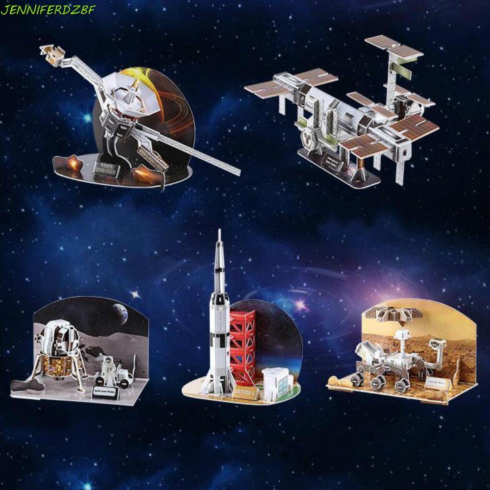 JENNIFERDZBF Quebra-Cabeça De Papel Para Nave Espacial 3D , Modelo De Estação Internacional Em Miniatura DIY , J-20