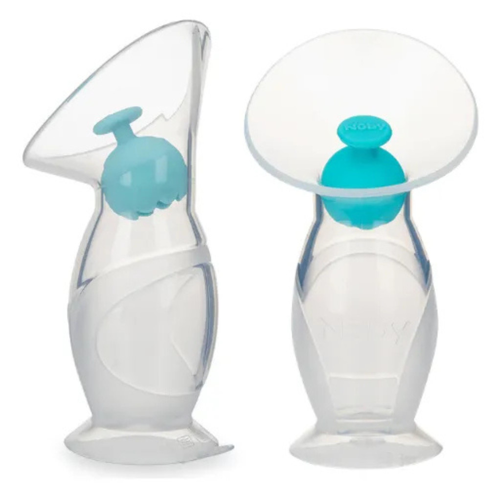 Coletor de Leite Materno Nuby USA Extrator Silicone Antivazamento Amamentação Livre BPA Reutilizável