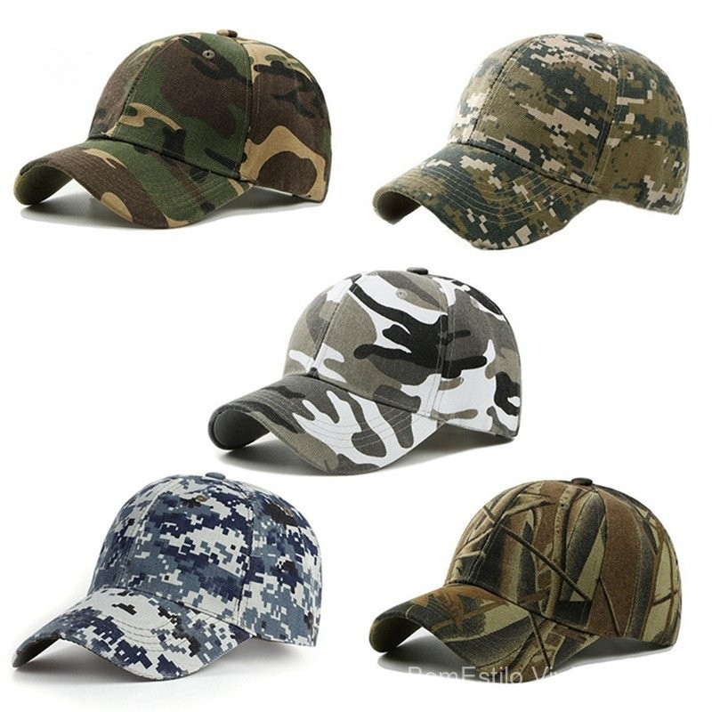 Boné De Camuflagem / Baseball / Militar / Do Exército / Sawadik / Camuflado Para Masculino