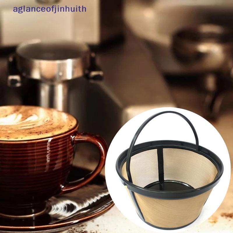 [aglanceofjinhui] Suporte De Filtro De Cafeteira Reutilizável Cesta De Malha Gotejadora Ferramentas De Utensílios De Coz