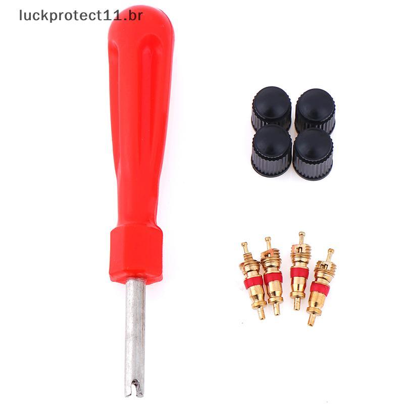 LTBR 1 Conjunto Kit De Serviço De Válvula De Pneu , Núcleos , Chave De Fenda , Reparo De Pneus , Carro , Motocicleta ~