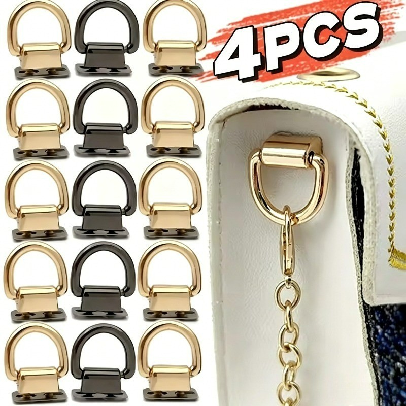 Fivelas De Clipe Lateral De Bolsa De Anel D-Peças De Hardware DIY Para Bolsas-Acessórios-Cabide De Cinto De Alça-Conecto