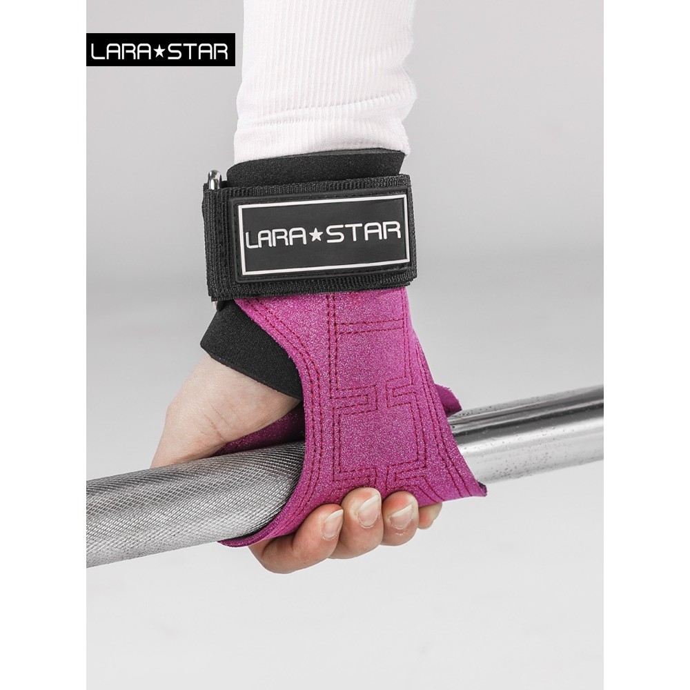 Laura Star 0796 Deadlift Power belt luvas de Fitness cinto Pull-Up volta exercício palma proteção barra Horizontal das m